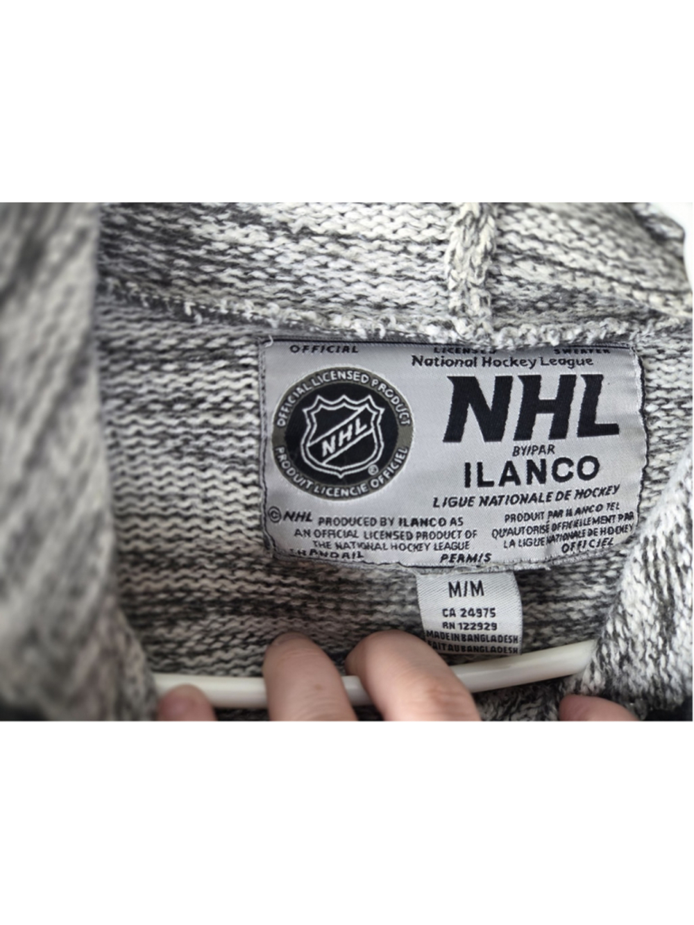 NHL by Ilanco Official Licensed Sweater Montreal Canadiens Gray ans Black MEDIUM - Picture 2 of 10